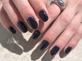 ワンカラーネイル/ネイビー