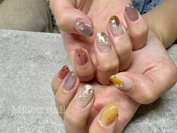 ミャウネイル(Miaou nail)/10本free design ¥11000