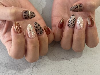 プラス サード(Plus 3rd)/レオパードネイル by tomoe.i