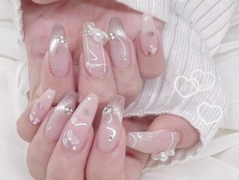 nail salon mimi【4月上旬 NEW OPEN（予定）】/ピンクマグネット×チェック