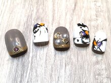 クリスタルネイル ボンベルタ橘店(CRYSTAL NAIL)/ワンカラー×アート
