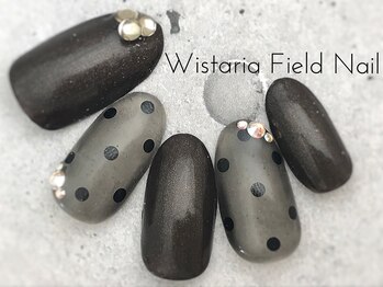 ウィスタリアフィールドネイル MONAD店(WISTARIA FIELD)/シアー ドットアートネイル