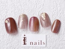 アイネイルズ 梅田店(I nails)/ぶどうカラーニュアンス￥7700