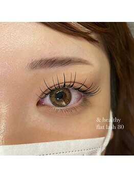 アイラッシュサロン オホス 岐阜(Ojos)/&healthy / flat lash 80