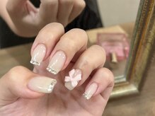 アイネイルズ 天神今泉店(I-nails)/【sana.i】リボンネイル