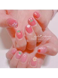 ぷっくりお絵描きネイル