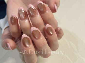 アンドネイル ビューティー(AND nail,beauty)/春ネイル/フレンチ/藤沢