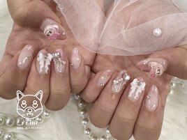 ラブブピンクフレンチネイル