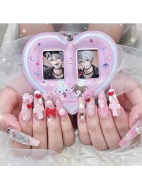 葛葉 いちごネイル スカルプ