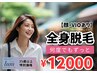 【35歳以上】レディース脱毛 全身脱毛(顔・VIOあり)¥12000