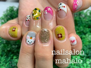 マハロ(mahalo)/お正月ネイル