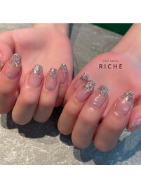 夏のラメグラネイル！