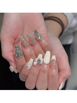 クイーンズビューティーサロン 新宿本店(Queen's beauty salon)/チップ長さだしやりつけ放題