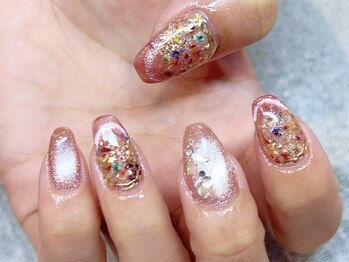 キラキラ押し花