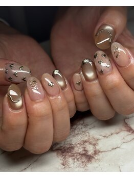 ルナネイル 長崎(LUNA nail)/ミラーアート