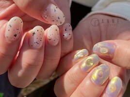 【パラジェル】うずらネイル