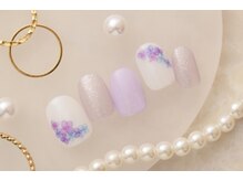 ネイルサロンプリッシュ 横浜店(prish)/6月号 5000円　紫陽花　梅雨