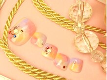 ネイルアンドアイラッシュ リラ 東三国店(Rela)/水彩風タイダイデザイン♪