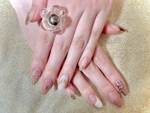 キャッツアイ東京 新宿店(Cat's eye TOKYO)/バレンタイン＆ツイードネイル