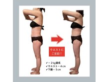 リファラ 光の森店(REFALA)/体重-2kgウエスト-5cm