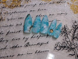 定額　マーブルネイル