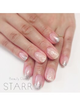 スターリー(STARRY)/涼しい陶器ネイル 手描シンプル