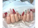 バレンタインネイル