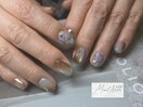 花柄×ニュアンス×ミラー