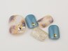 【フット】持ち込みデザイン90分アート ¥12,000