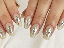 【sana.i】シルバー星ネイル