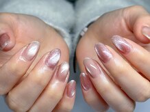 ネイルルームリラ 川崎(nailroom lilas)/マグネットワンカラー＊自爪育成