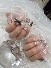 ビジューネイルズ 西川口店(bijou nails)/チェック＆リボンネイル
