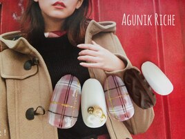 【チェックネイル】