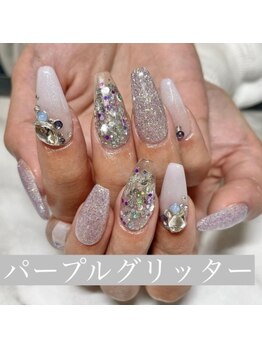 イフネイル(if nail)/◇パープルグリッター◇