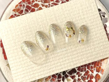 エストリブレ(estLivre)/クリスマスリースネイル