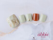 ネイルサロン アビー グランデュオ蒲田店(abbie)/抹茶カラー大理石◇￥11308