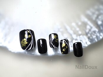 ネイル ドゥ 岡山駅前店(Nail Doux)/モノトーンジャパニーズスタイル