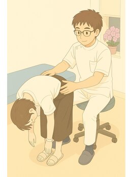 おぎの接骨院/立位での骨盤の動きのチェック