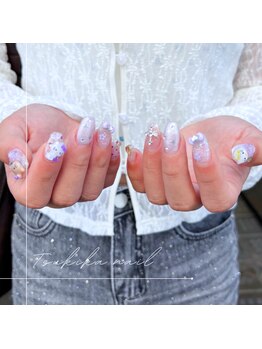 ツキカドットネイル(tsukika.nail)/【PURPLE DREAMS】