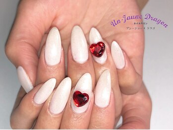 アン ジョーヌドラゴ/【ロングネイル】ハートネイル