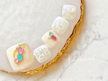 ネイルアンドアイラッシュ ボネール 銀座店(lash Bounail)/フット ステンドグラス 8980円