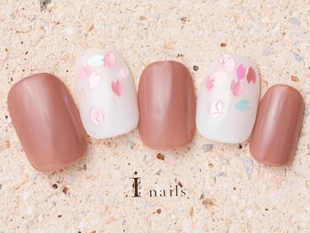 アイネイルズ 町田店(I nails)/シンプルさくらネイル7480円