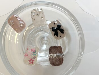 foot親指アート定額サンプル