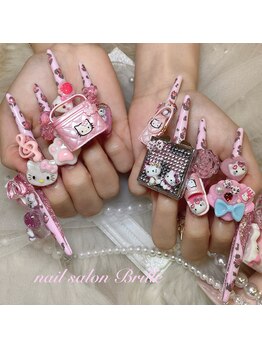 エスフィーネイルサロン ブリーユ(Esfy nailsalon Brille)/ゴテゴテ平成ネイル