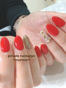 プライベート ネイルサロン マーマ(murmur)/クリスマスネイル
