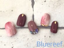 ネイルアンドまつげエクステ ブルーリーフ 四谷三丁目店(Blue Reef)/ニュアンス大理石ネイル
