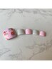 【フットジェル】レトロフラワーネイル￥7,700