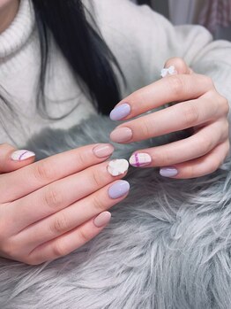 ヘブン ネイル 鶯谷(HEAVEN Nail)/パステルチェックネイル