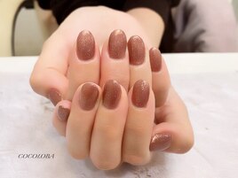 ワンカラー/オフィスネイル/ラメ