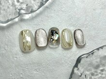 《パラジェル・フィルイン・マグネット》Nail Salon Raize都島駅前店【Hawaii館】/12月マンスリーデザイン【6000】